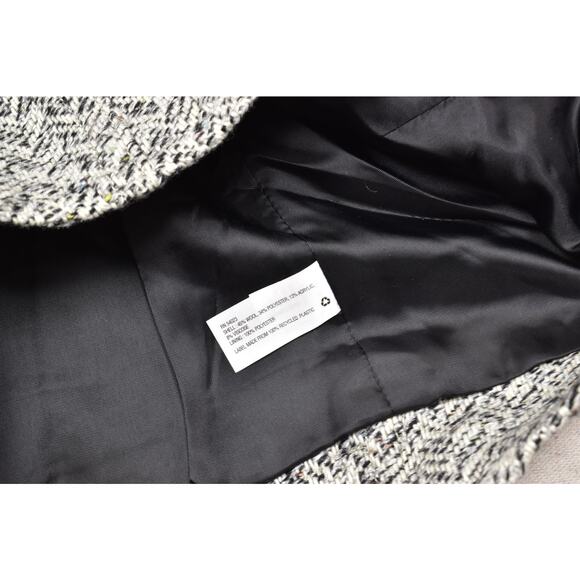 Gap Design & Crafted Women's Tweed Moto Jacket Regular Size XXL Black White NEW - Picture 8 of 8